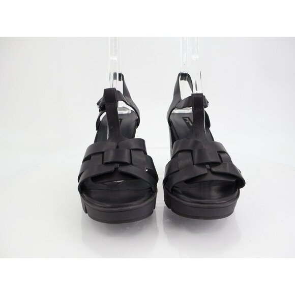 Paul Green Womens Raven Sandals Block Heel Black Leather Size 7.5 UK / 10 US - Picture 2 of 12